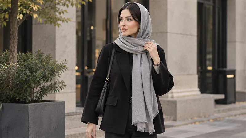 شال طوسی؛ برای استایل مینیمال
