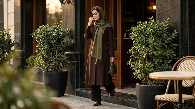 شال سبز زیتونی
