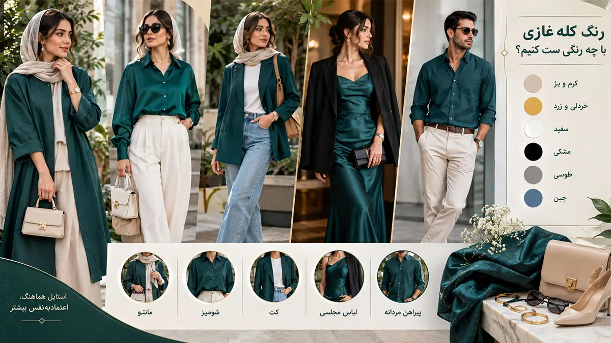 رنگ کله غازی با چه رنگی ست میشه