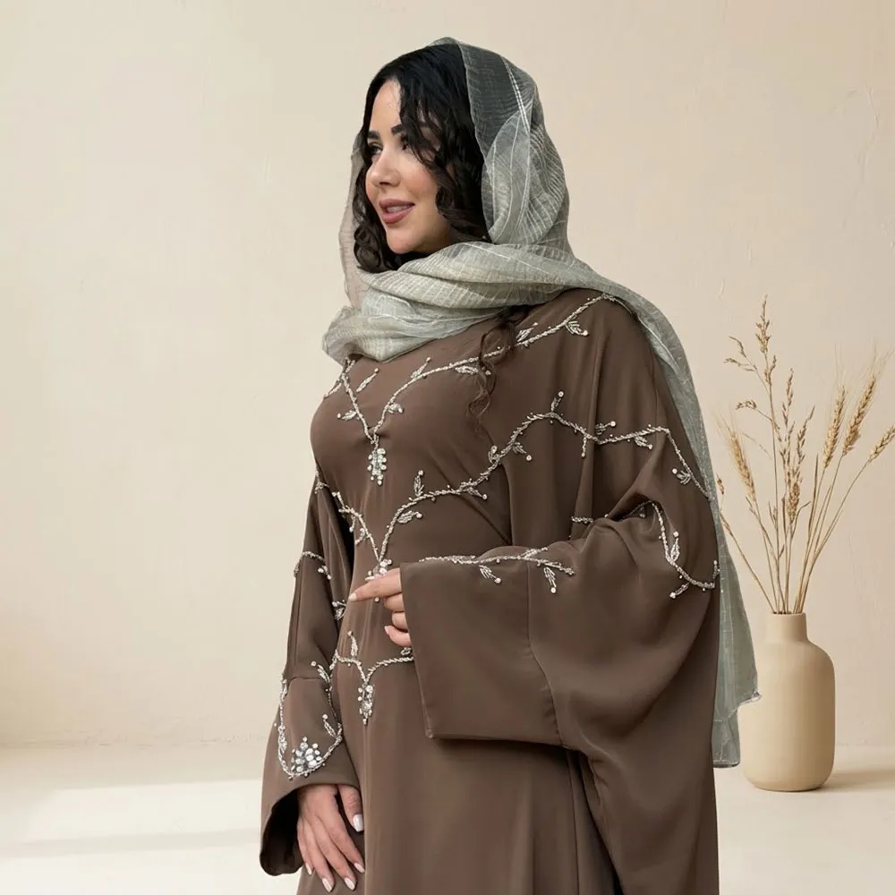 عبا زنانه کارتیر جلو بسته یقه هفت