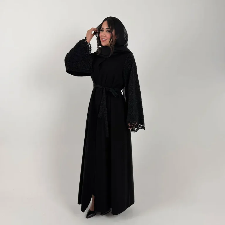 عبا زنانه مرویجت آستین دانتل