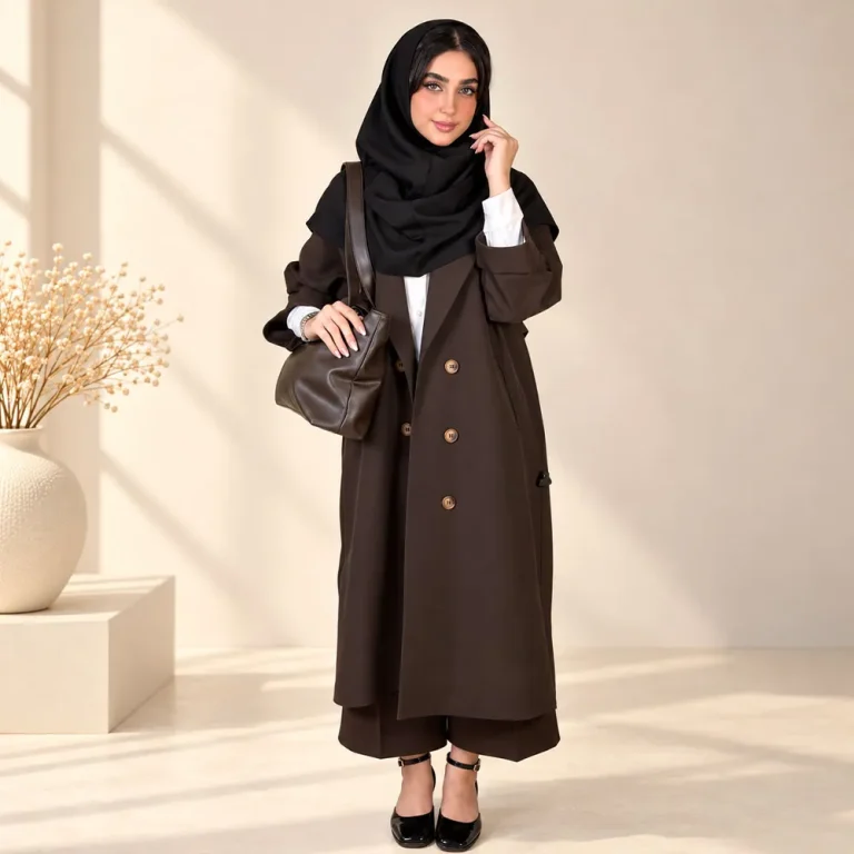 مانتو اور بلند زنانه رویسا یقه انگلیسی