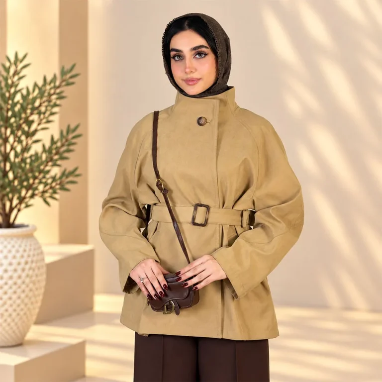 بارانی زنانه میکرو ترک کوتاه